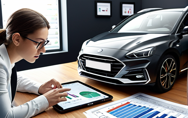 **

A person thoughtfully considering options related to their car lease renewal, surrounded by documents, a tablet displaying car models, and financial charts. Focus on a modern, slightly cluttered desk setting, conveying a sense of decision-making.

**