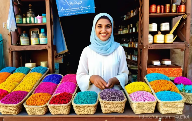 무직자 대출 가능한 곳 - **A Flourishing Micro-Business in an Arabian Setting:**
    Imagine a vibrant outdoor market scene i...